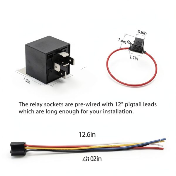12V Power Relay RECOIL Automotive SPDT 40A-5