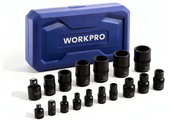 E-Torx Socket Set WORKPRO Chrome Vanadium Steel-0