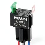 Weasch 12VDC Relay Plug-In Silver Alloy-0