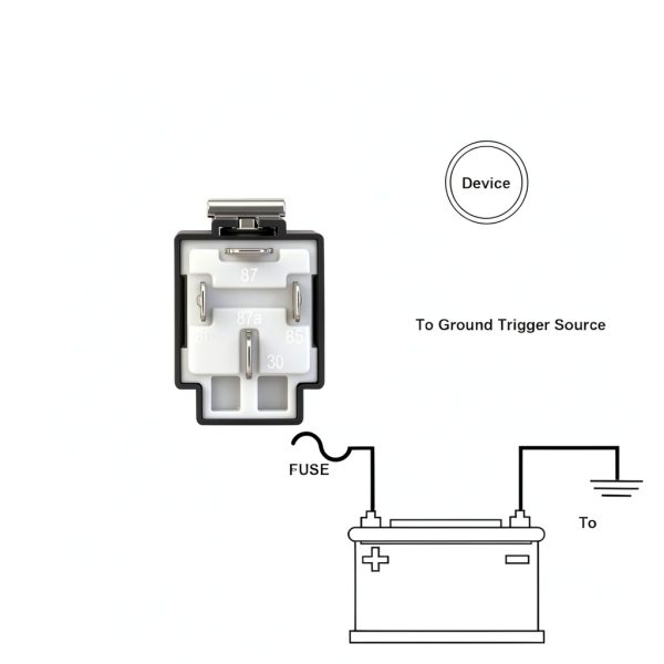 Weasch 12VDC Relay Plug-In Silver Alloy-4