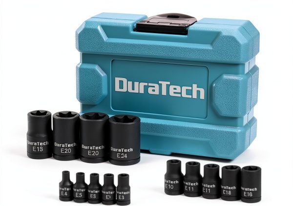 DURATECH Star Drive Socket Set Chrome Vanadium Steel-0