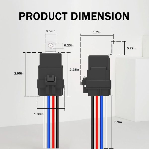nodehawk 12V Waterproof Relay 4 Pin-1