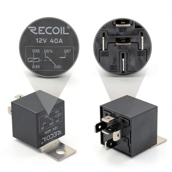 12V Power Relay RECOIL Automotive SPDT 40A-2