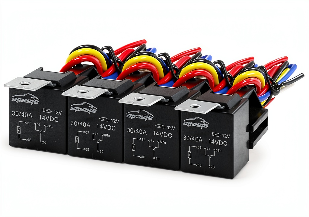 Heavy-duty relay socket with 5 WIRES
