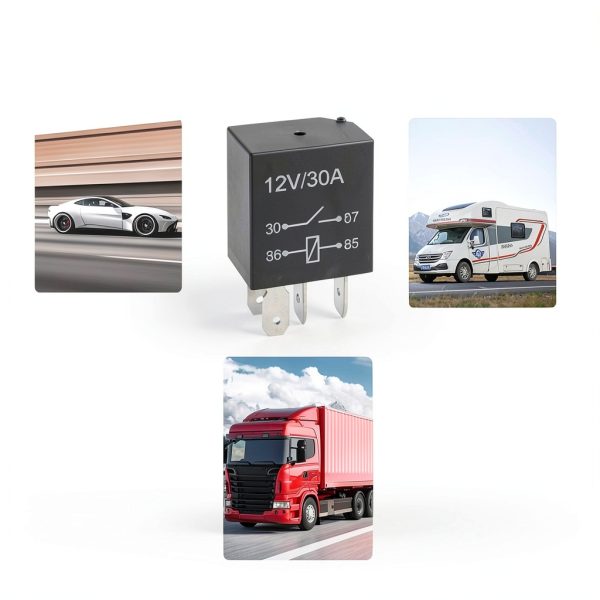 Automotive Relay 4 Pin JOYCOURT 12V 30A-4