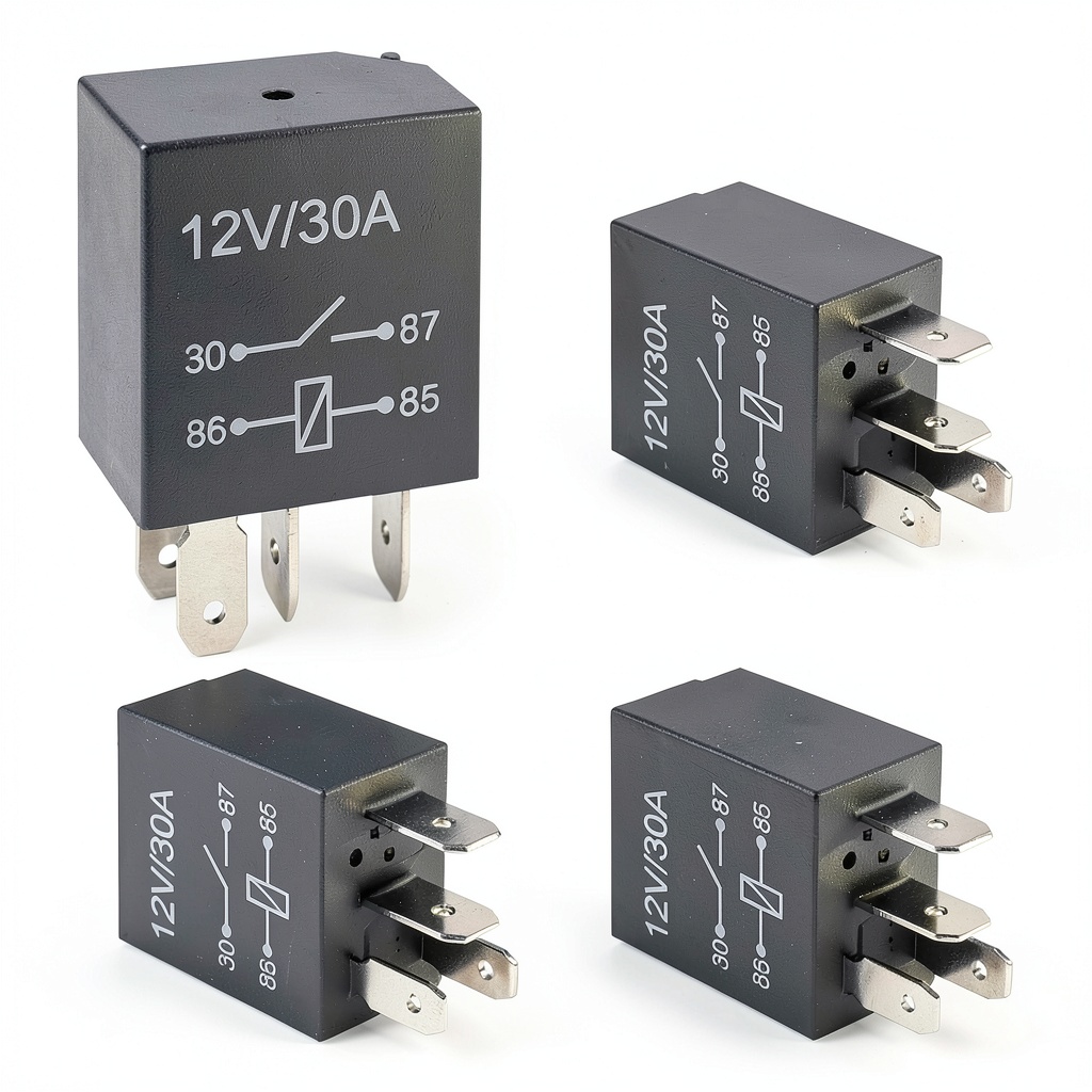 Automotive Relay 4 Pin JOYCOURT 12V 30A