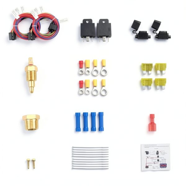 FASTSTORM Dual Electric Fan Relay Kit 60A Automatic Cooling Control-5