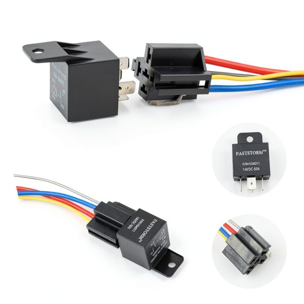 FASTSTORM Dual Electric Fan Relay Kit 60A Automatic Cooling Control-1
