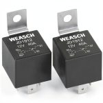 Car Relay JD1912 by Weasch 12V 40A Silver Alloy Plug-In Relay-0