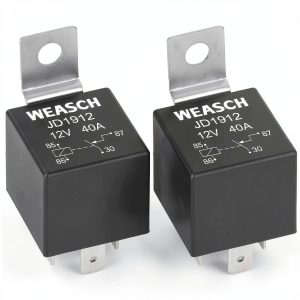 Car Relay JD1912 by Weasch 12V 40A Silver Alloy Plug-In Relay-0