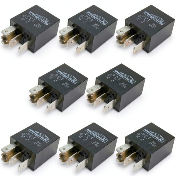iRhapsody 12V 5 Pin Relay Silver Copper Contacts Plug In Mount-0