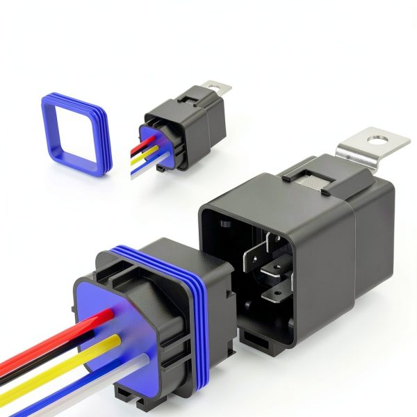 Nilight 30A Automotive Relay 12V DC Waterproof 5-Pin Pre-Wired Harness-3