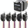 Nilight 30A Automotive Relay 12V DC Waterproof 5-Pin Pre-Wired Harness-0
