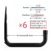 Garage Storage Ladders Hooks Naikozmo 6‑Pack Heavy Wall Rack 9.8in-1