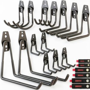 Heavy Duty Garage Hooks SEDY 20‑Pack Steel Wall‑Mount Anti‑Slip-0