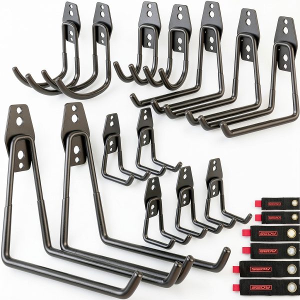 Heavy Duty Garage Hooks SEDY 20‑Pack Steel Wall‑Mount Anti‑Slip-0
