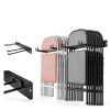 Folding Chair Storage Rack Samrelax Heavy‑Duty Steel Wall Mount-2