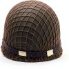 WW2 US Army M1 Helmet WXKHV Steel Replica with Adjustable Chin Strap-4