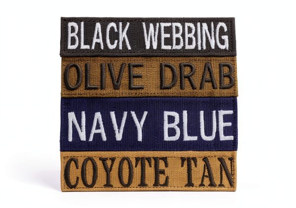 Custom Uniform Name Tapes by Northern Safari Webbing Colors, 5 Sizes-0