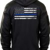 Rothco Conceal-Ops Thin Blue Line Hoodie Tactical Pullover Sweatshirt-2