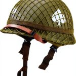 WW2 US Army M1 Helmet WXKHV Steel Replica with Adjustable Chin Strap-0