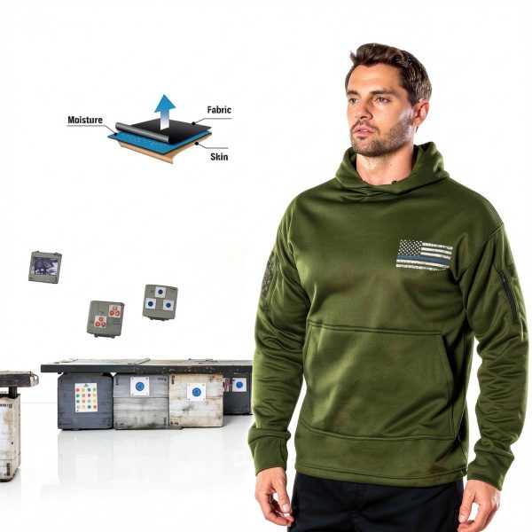 Rothco Conceal-Ops Thin Blue Line Hoodie Tactical Pullover Sweatshirt-4
