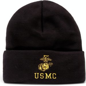 Rothco mens Army Marines Cap with Eagle Globe Anchor One Size Black-0