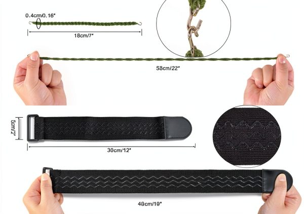 Boot Blousers 10PCS Military Set with Nylon Straps and Elastic Bands-4