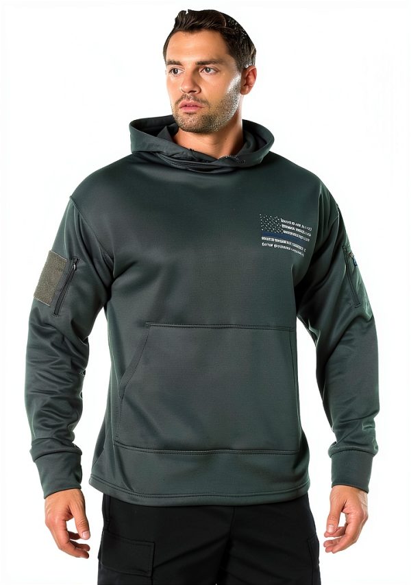 Rothco Conceal-Ops Thin Blue Line Hoodie Tactical Pullover Sweatshirt-3