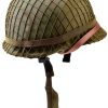 WW2 US Army M1 Helmet WXKHV Steel Replica with Adjustable Chin Strap-2