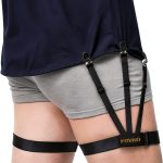 Shirt Stays for Men FOVKO Elastic Garter with Non Slip Clips-0