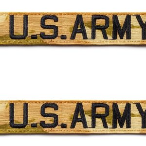 US Army OCP Name Tape with Hook Fastener Veteran Owned 2‑Pack-0