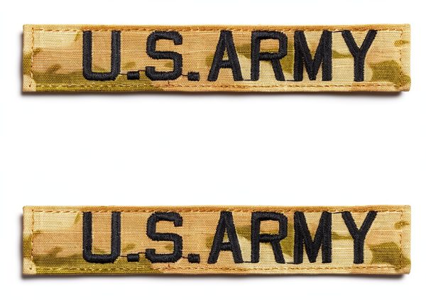US Army OCP Name Tape with Hook Fastener Veteran Owned 2‑Pack-0