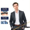 Shirt Stays for Men FOVKO Elastic Garter with Non Slip Clips-6