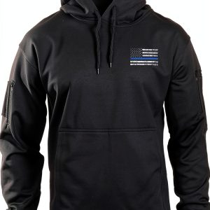 Rothco Conceal-Ops Thin Blue Line Hoodie Tactical Pullover Sweatshirt-0